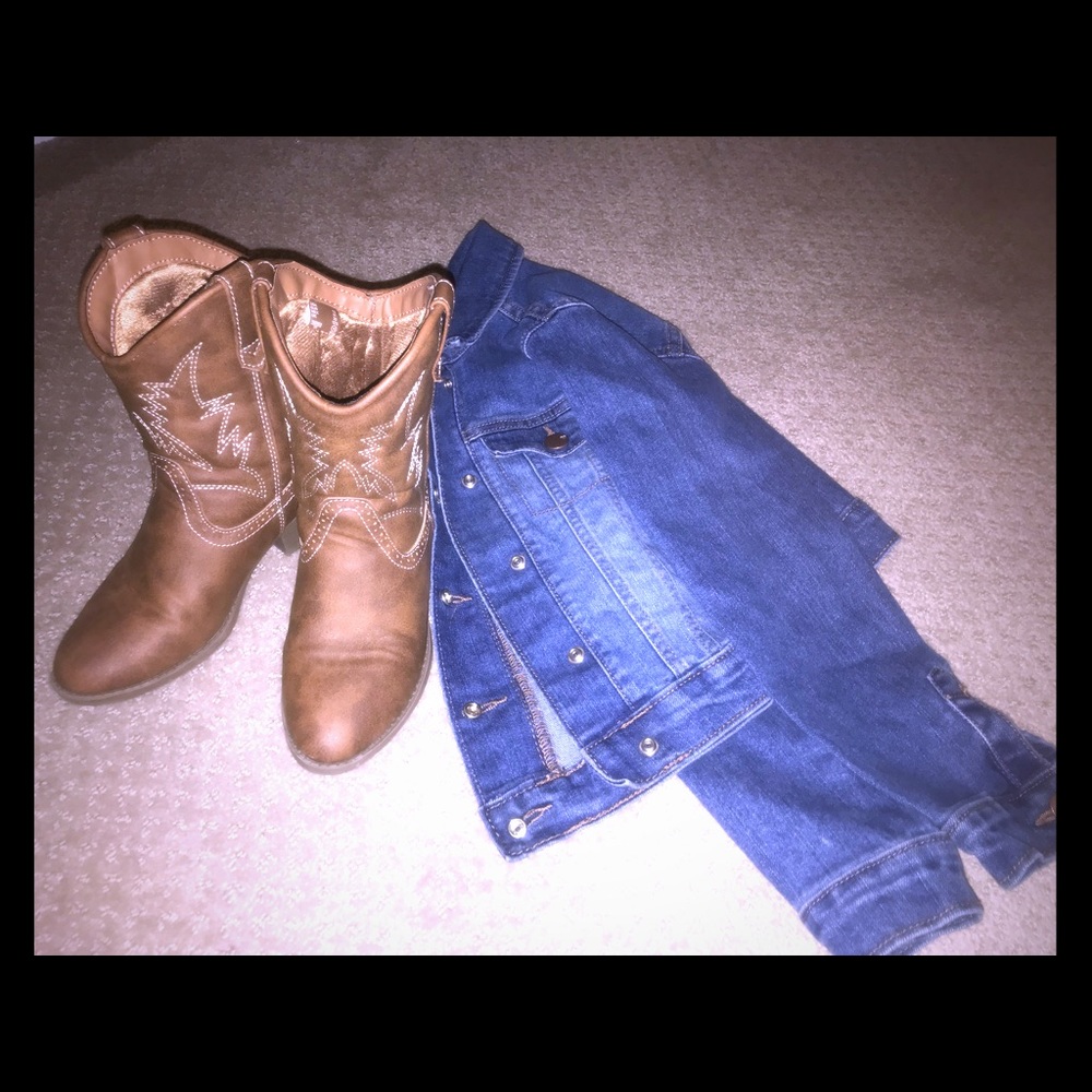 BUNDLE: jean jacket & cowboy boots